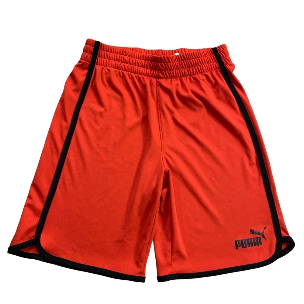 Puma | 2-Piece Short T-Shirt Set Black & Red Athletic Gear Sports Wear M - Picture 3 of 9